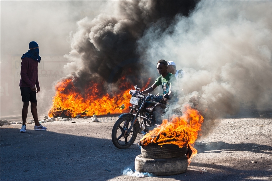 Haiti De Protesto Anadolu Ajansi