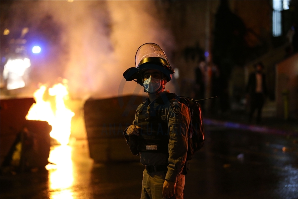 Ultra Orthodox Jews protest against COVID-19 restrictions
