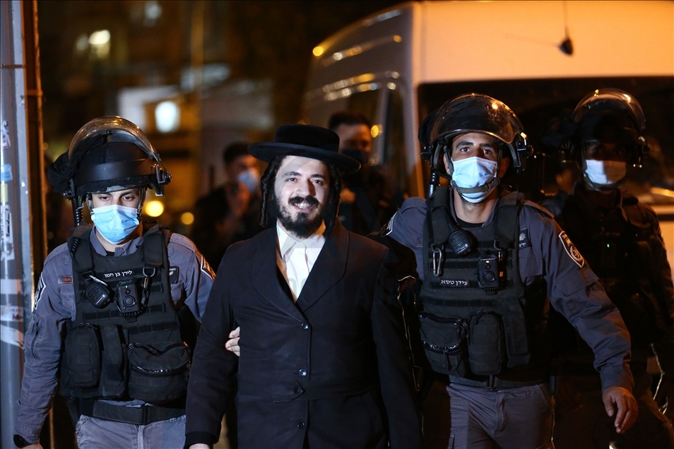 Ultra Orthodox Jews protest against COVID-19 restrictions