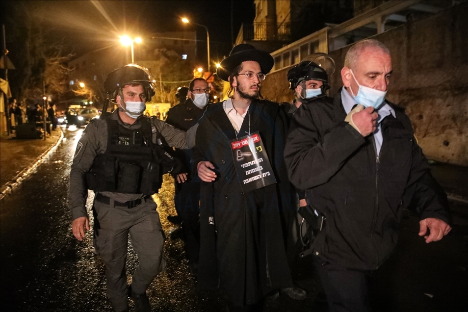 Ultra Orthodox Jews protest against COVID-19 restrictions