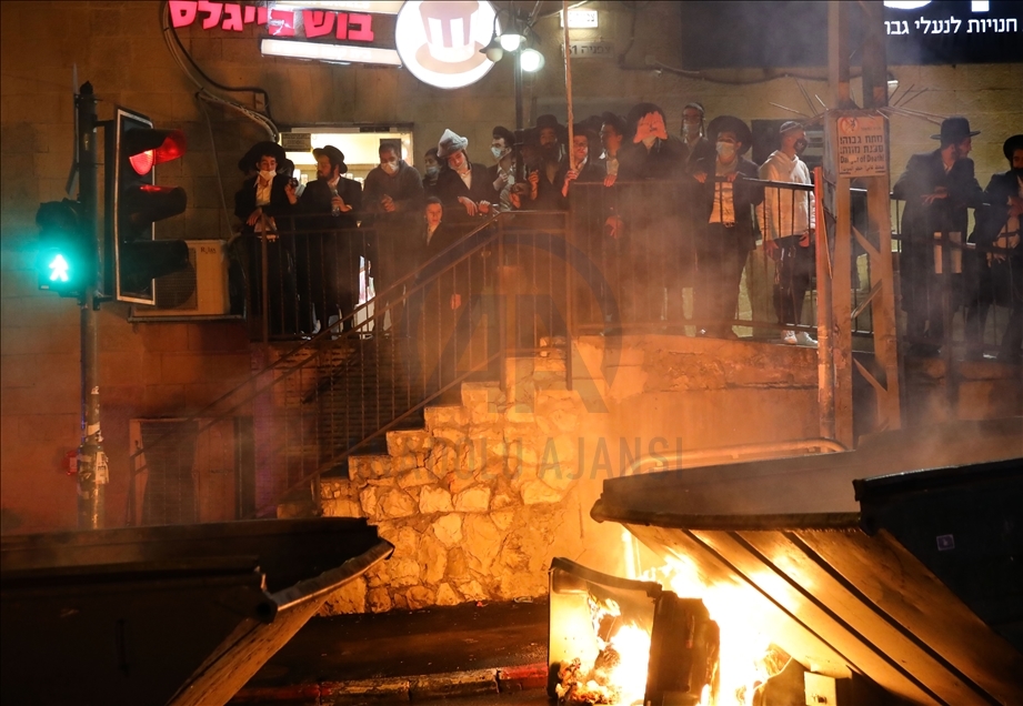 Ultra Orthodox Jews protest against COVID-19 restrictions