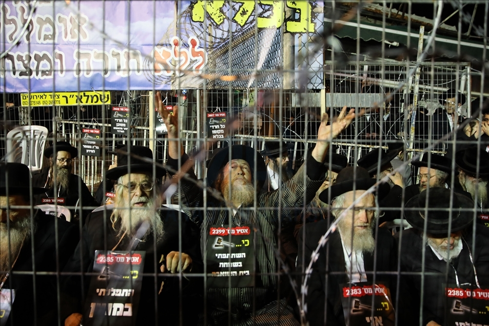 Ultra Orthodox Jews protest against COVID-19 restrictions