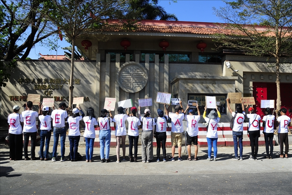 Protes anti-kudeta berlanjut di Myanmar