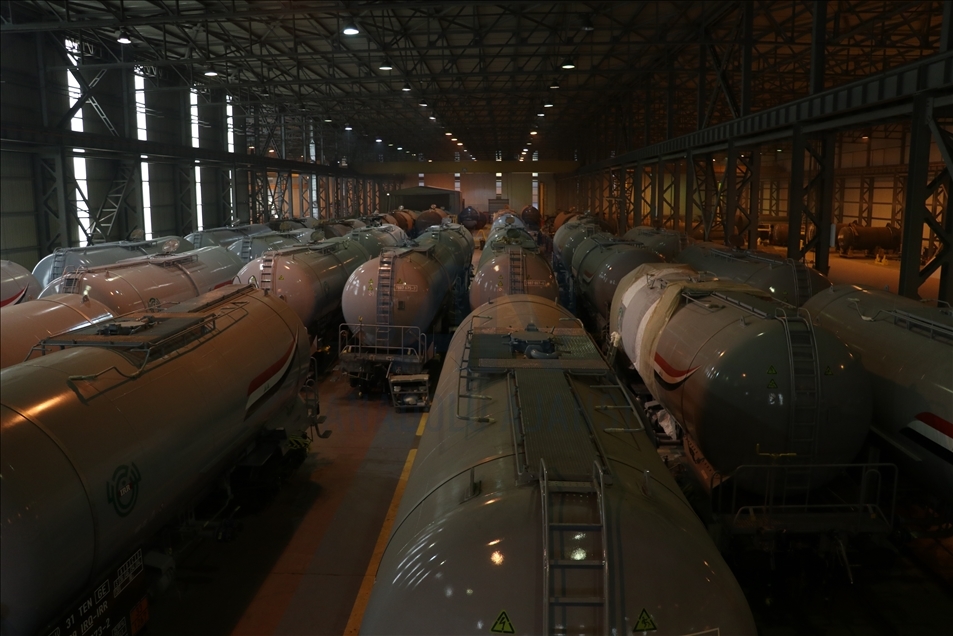 Irak'ın petrolünü taşıyacak vagonlar Kocaeli'den uğurladı