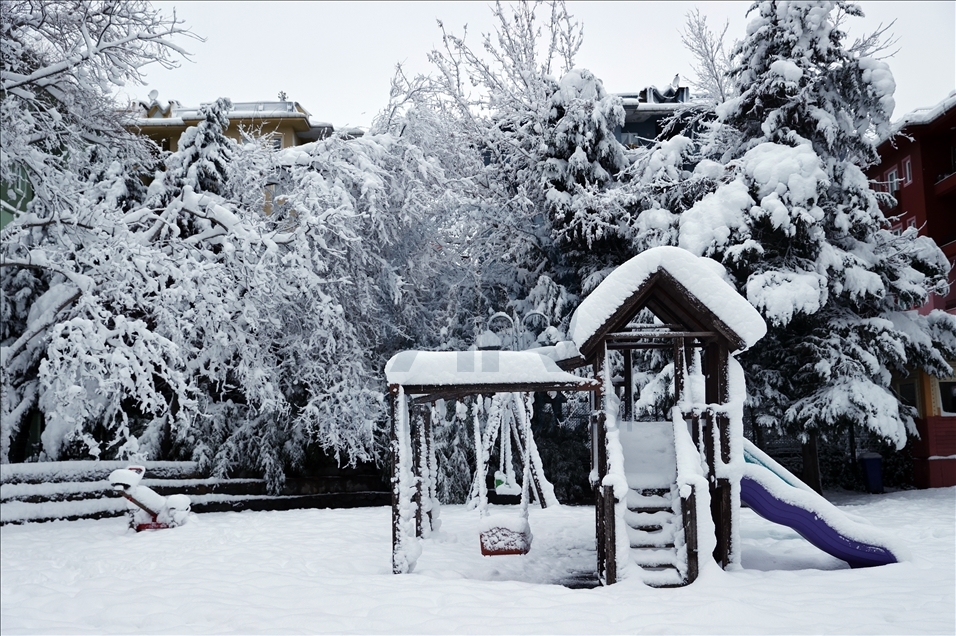 Snowfall in Istanbul