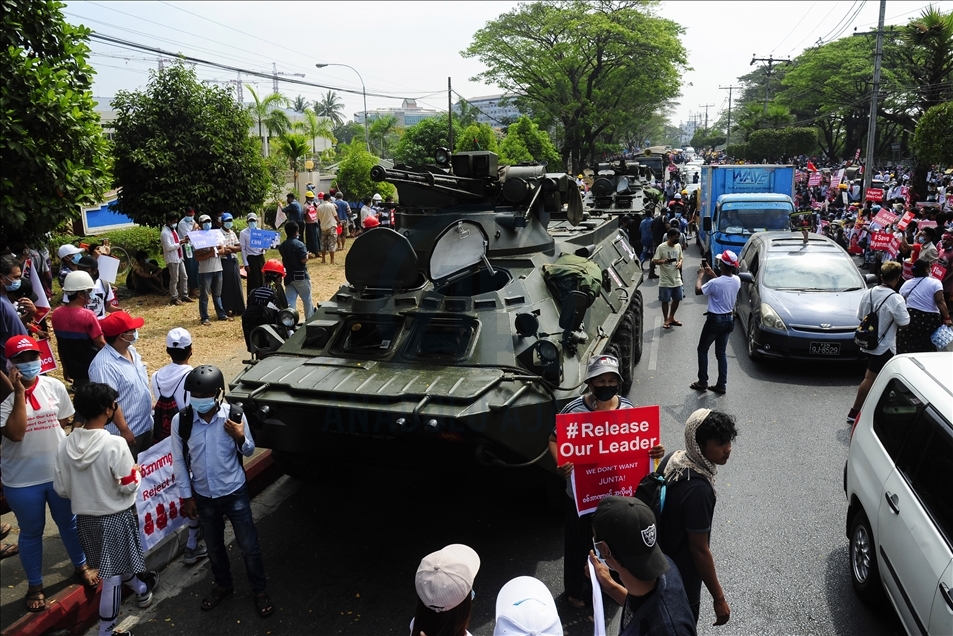 Anti-coup protests continue in Myanmar