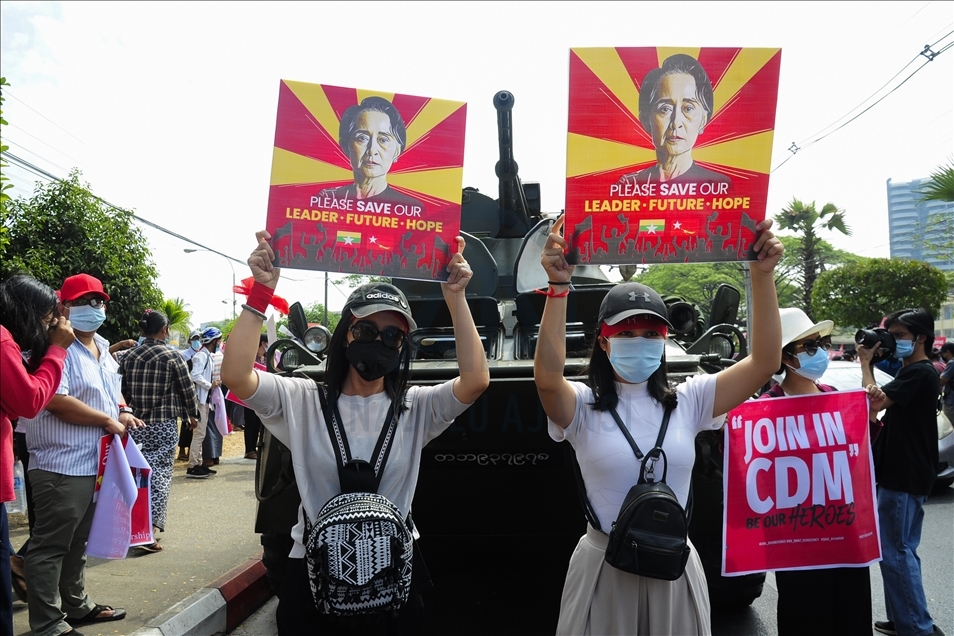 Anti-coup protests continue in Myanmar