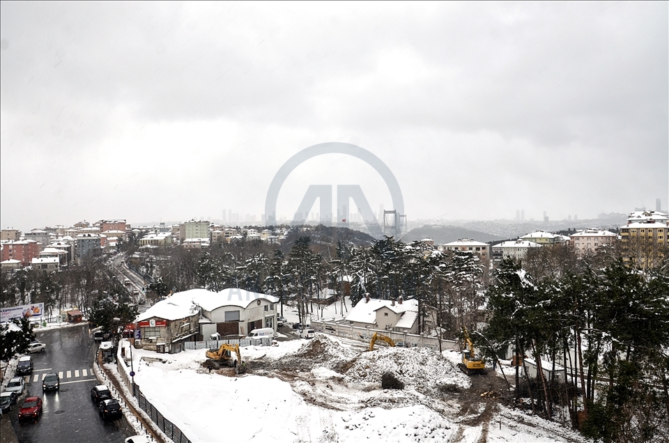 İstanbul'da soğuk ve karlı hava