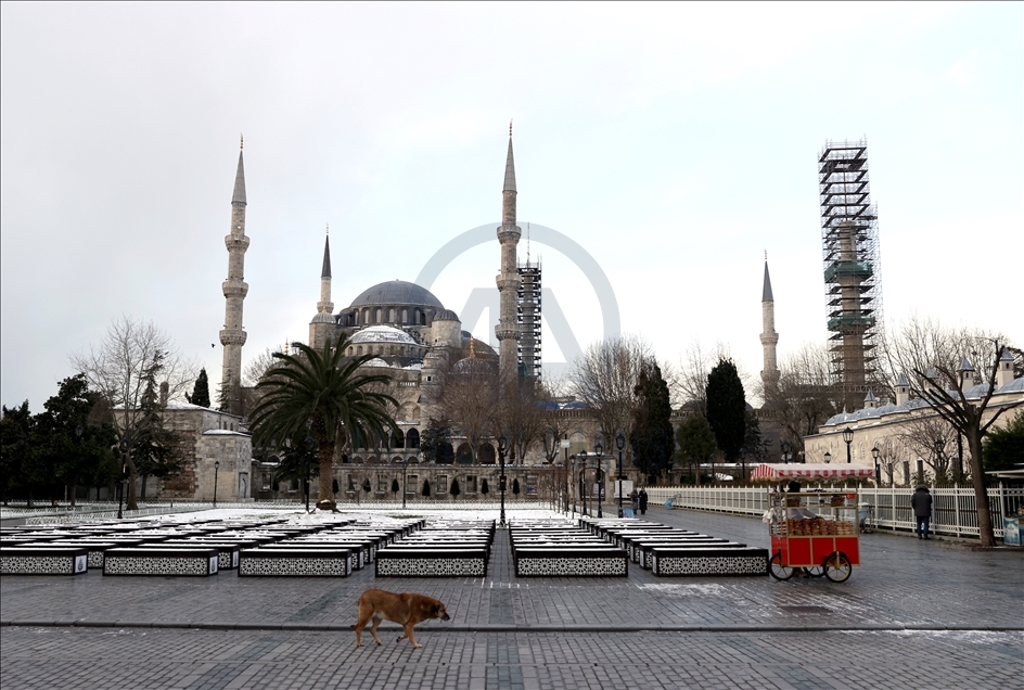 İstanbul'da soğuk ve karlı hava