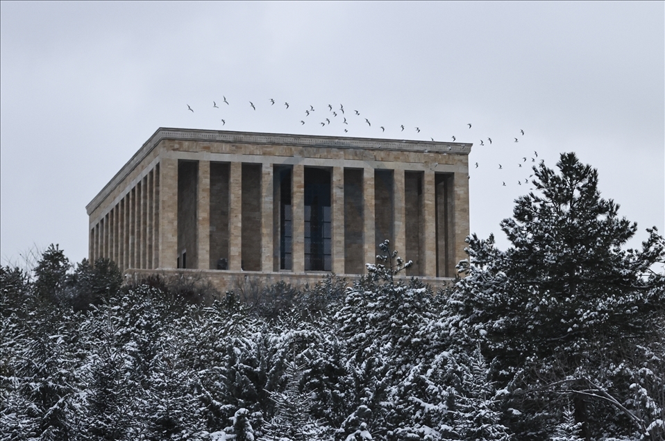 Snowfall in Ankara