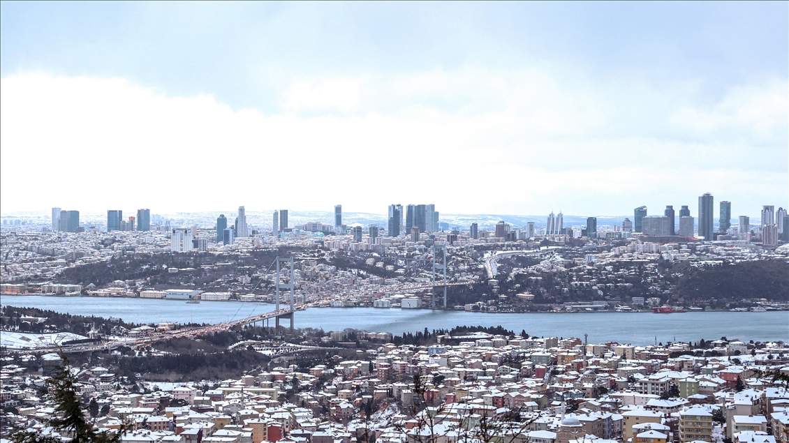 İstanbul'da soğuk ve karlı hava