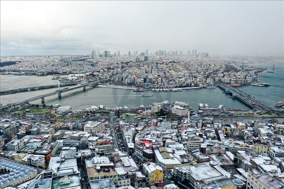 İstanbul'da kar yağışı