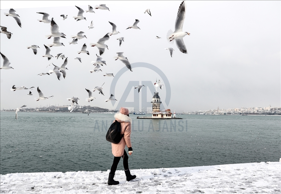 Snowfall in Istanbul