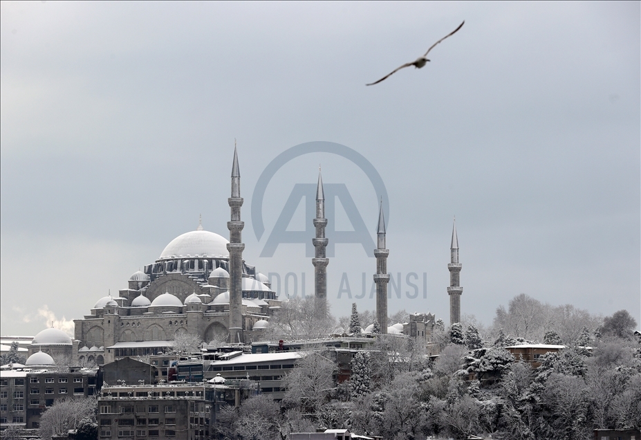 Snowfall in Istanbul