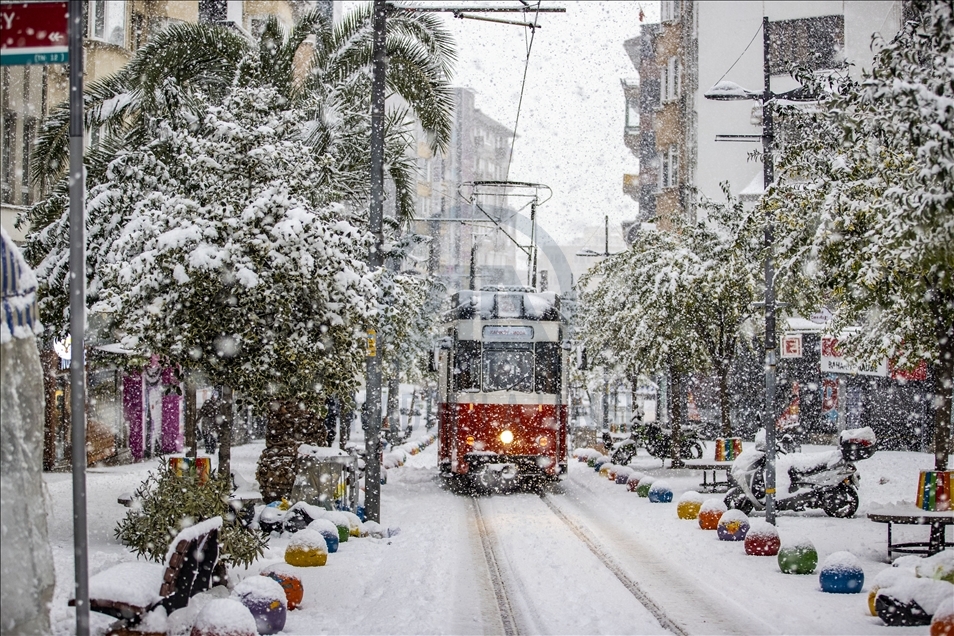 Snowfall in Istanbul