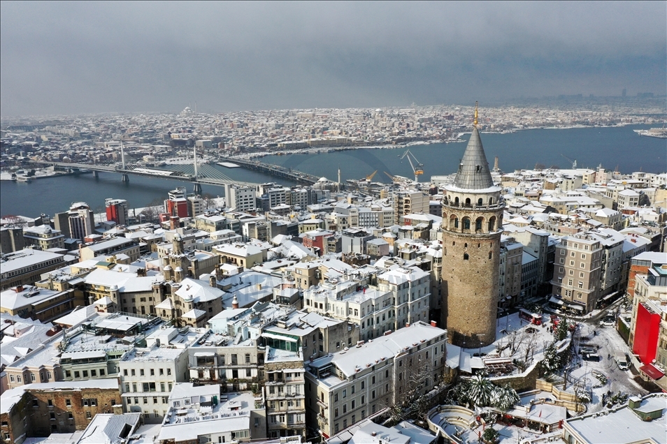 Snowfall in Istanbul
