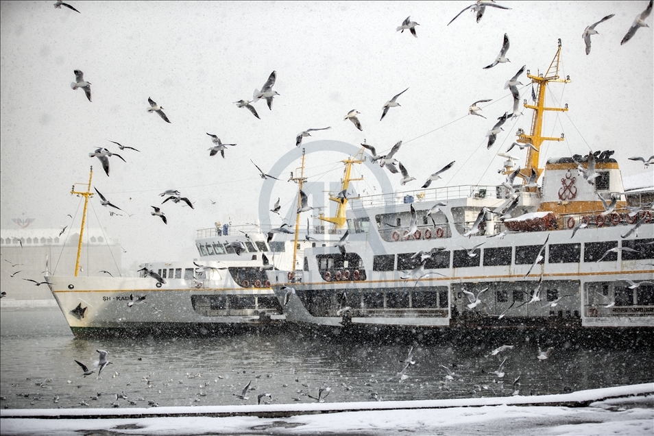Snowfall in Istanbul