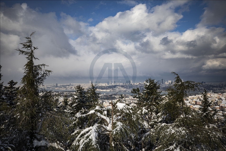 Snowfall in Istanbul