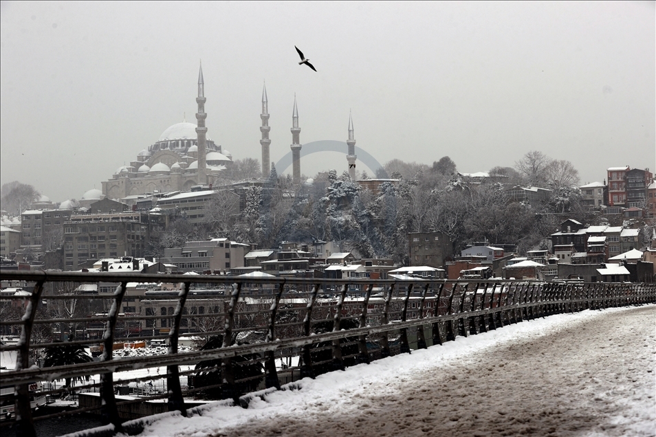 Snowfall in Istanbul