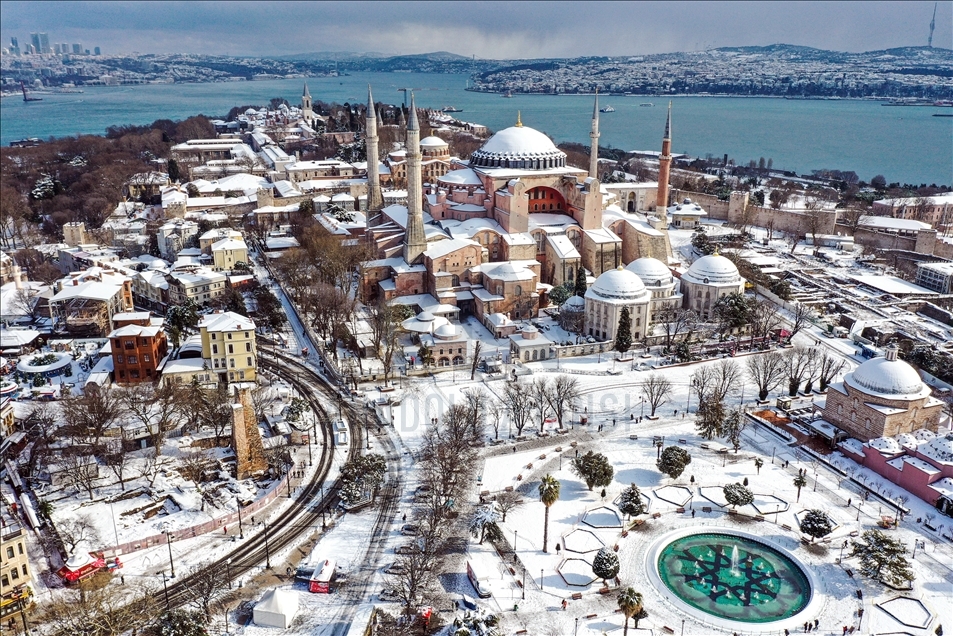 Snowfall in Istanbul