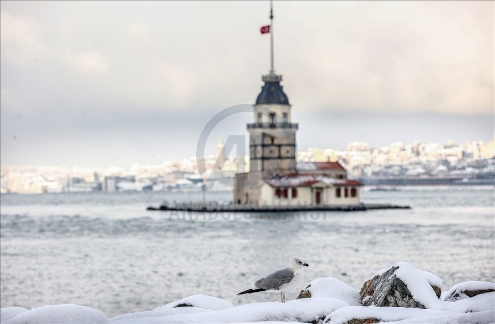 Snowfall in Istanbul
