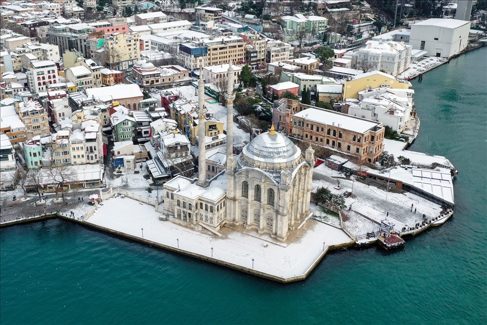 Snowfall in Istanbul