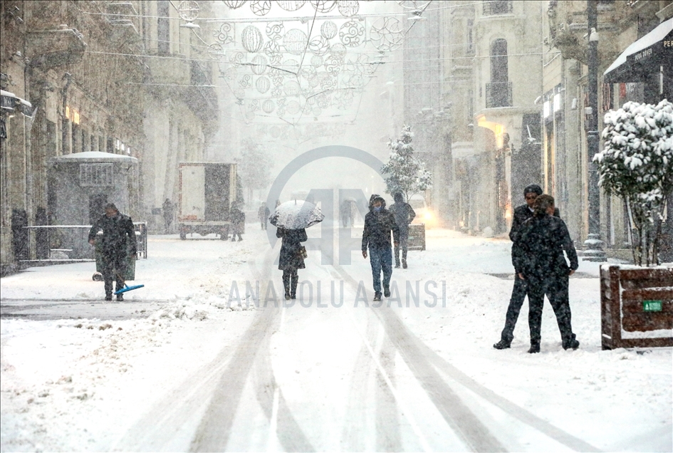 Snowfall in Istanbul