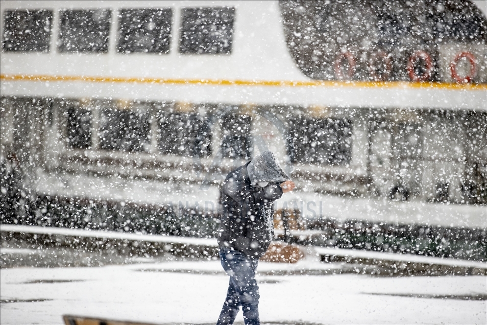 Snowfall in Istanbul