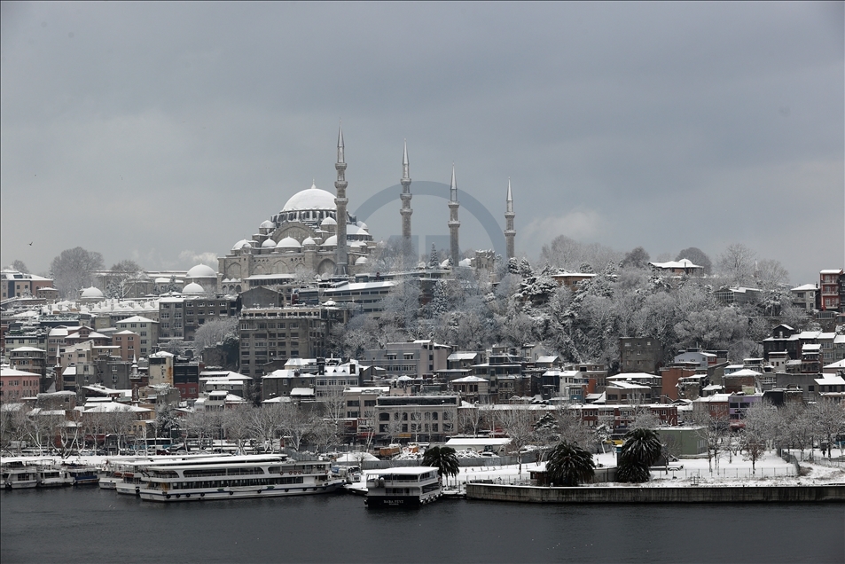 Snowfall in Istanbul