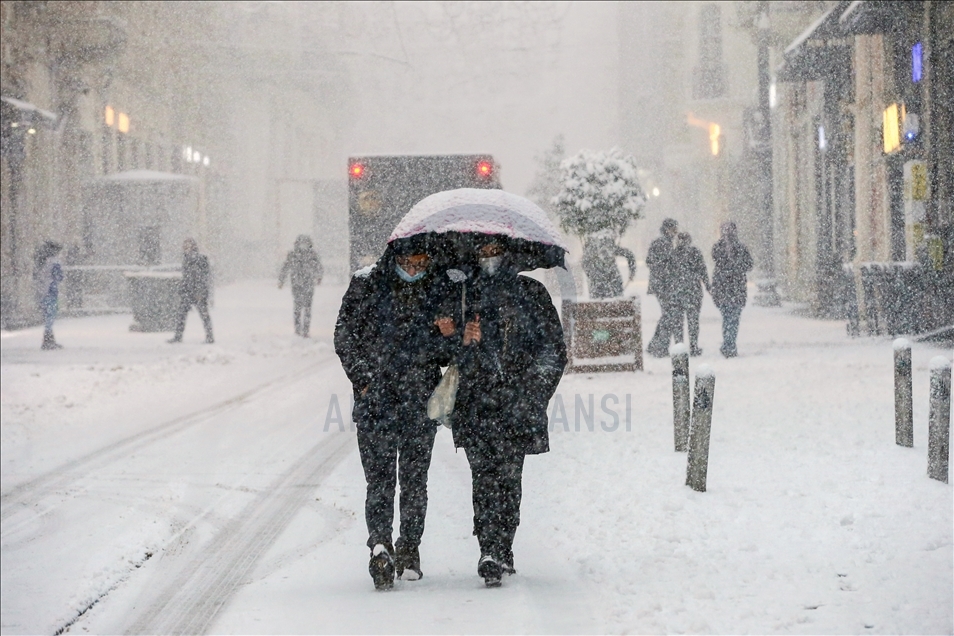 Snowfall in Istanbul