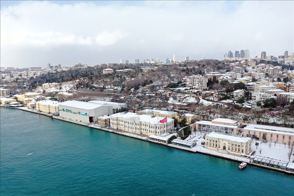 Snowfall in Istanbul