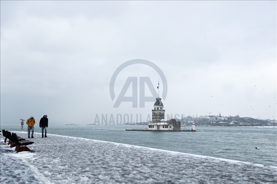 Snowfall in Istanbul