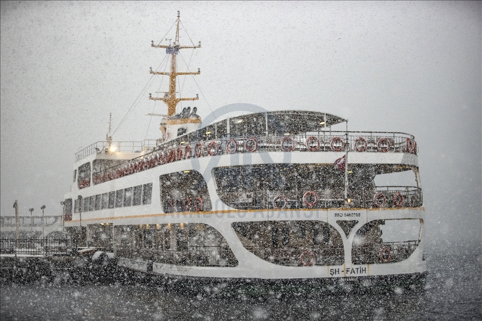 Snowfall in Istanbul