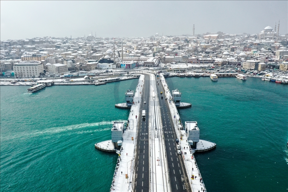 Snowfall in Istanbul