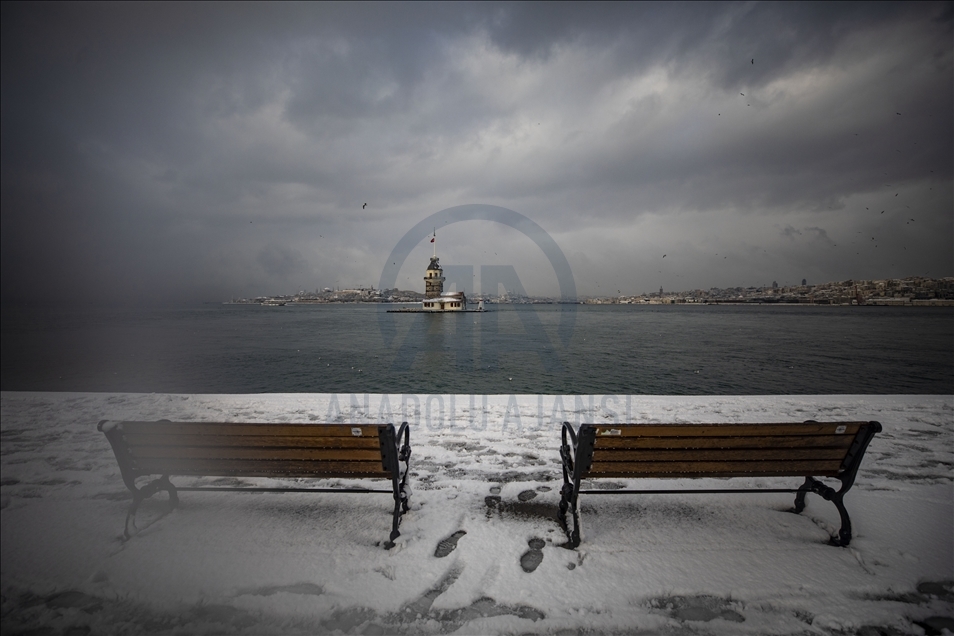 Snowfall in Istanbul