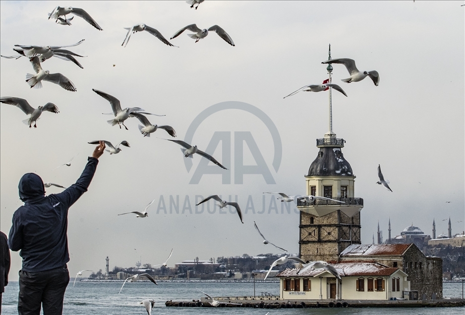 Snowfall in Istanbul