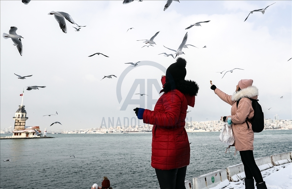 Snowfall in Istanbul