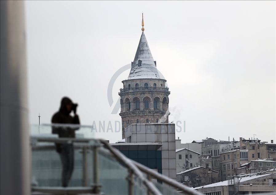 Snowfall in Istanbul