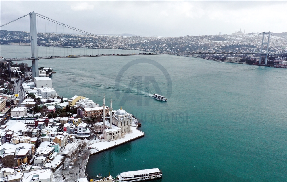 Snowfall in Istanbul