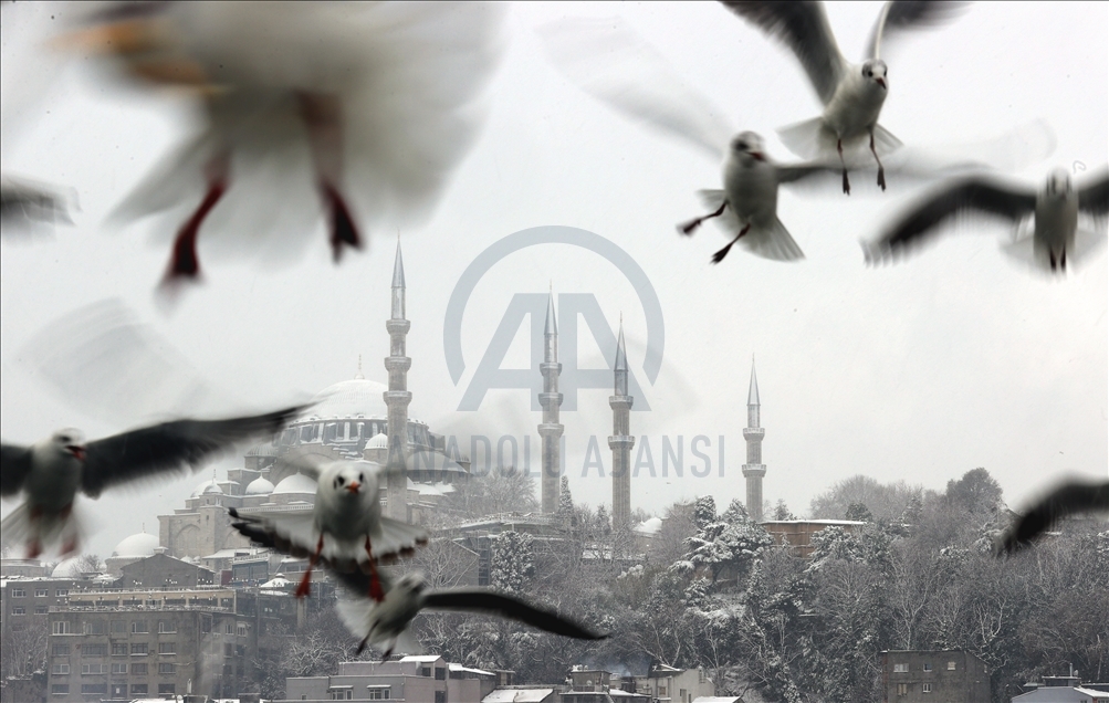 Snowfall in Istanbul