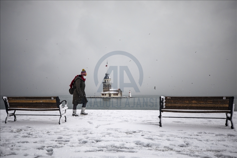 Snowfall in Istanbul