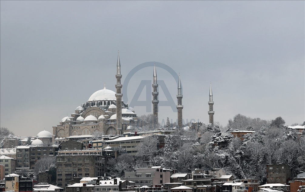 Snowfall in Istanbul