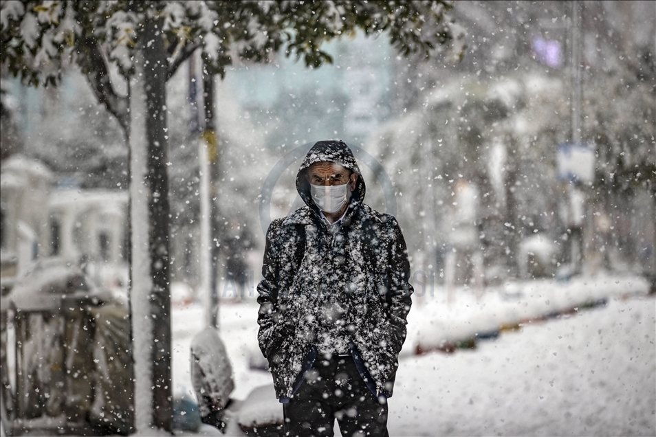 Snowfall in Istanbul