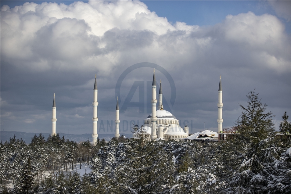 Snowfall in Istanbul
