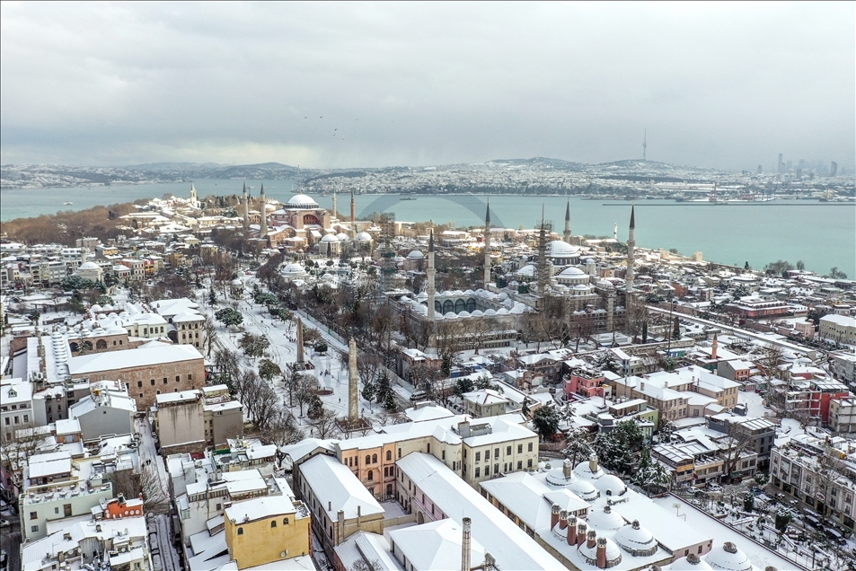Snowfall in Istanbul
