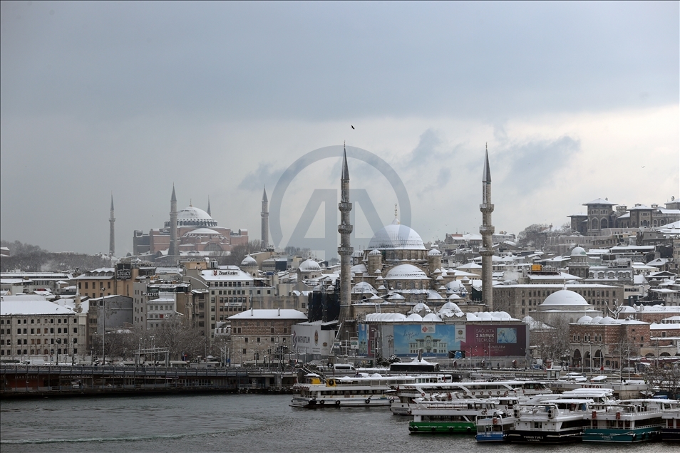 Snowfall in Istanbul