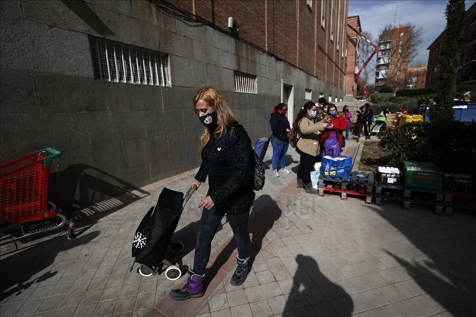 Food aid distribution in Spain