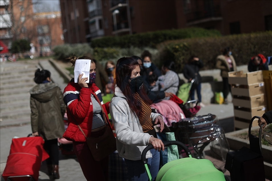 Food aid distribution in Spain