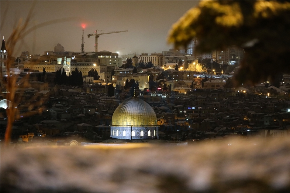 Snow in in Jerusalem