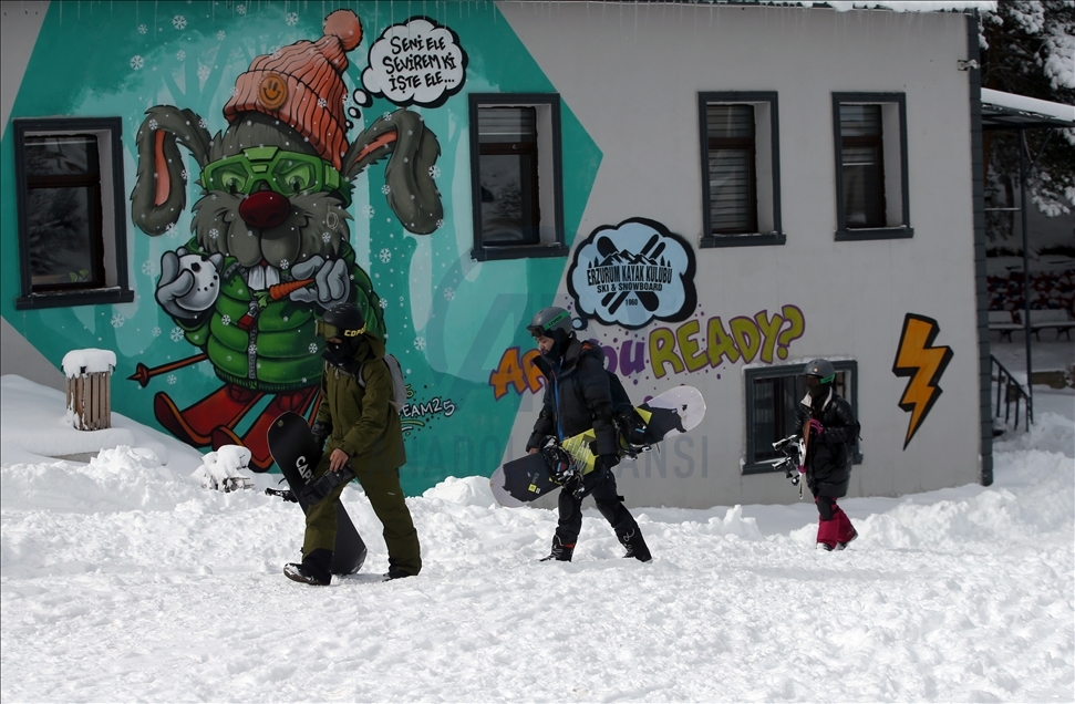 Ski tourism in Turkey's Erzurum